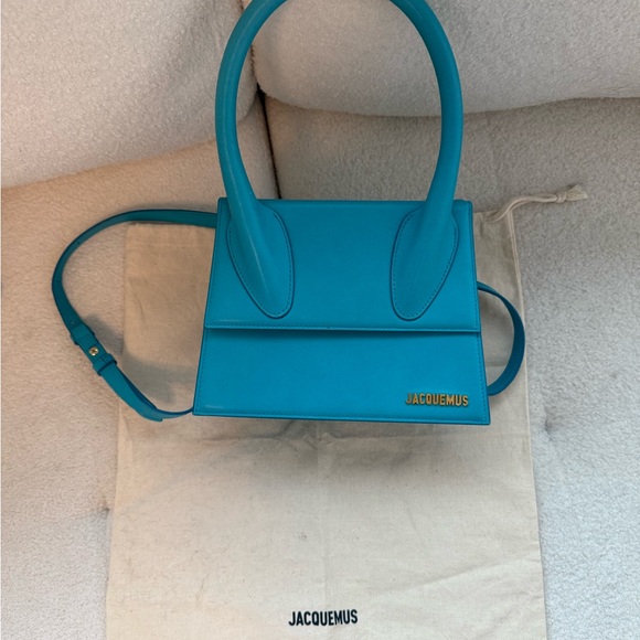 Jacquemus Blue Crossbody Bag with Structured Design - Picture 2 of 5